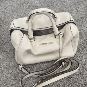 Michael Kors Cream Leather Satchel